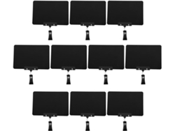 Juegos De Mini Pizarras De Pvc Y Paquete De 10 Unidades Con Clips Giratorios De Doble Cara.