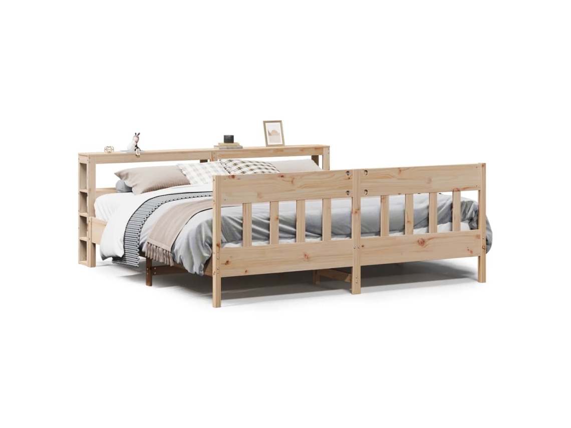 Maison Exclusive - Estructura De Cama Sin Colchón Madera Maciza De Pino 200x200 Cm