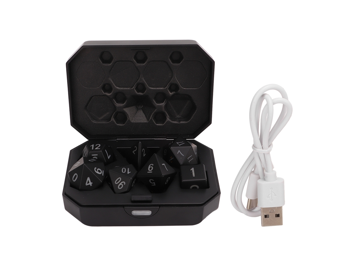 2026 7 dados LED recargables e impermeables con modo de juego en caja para juegos de mesa KTV