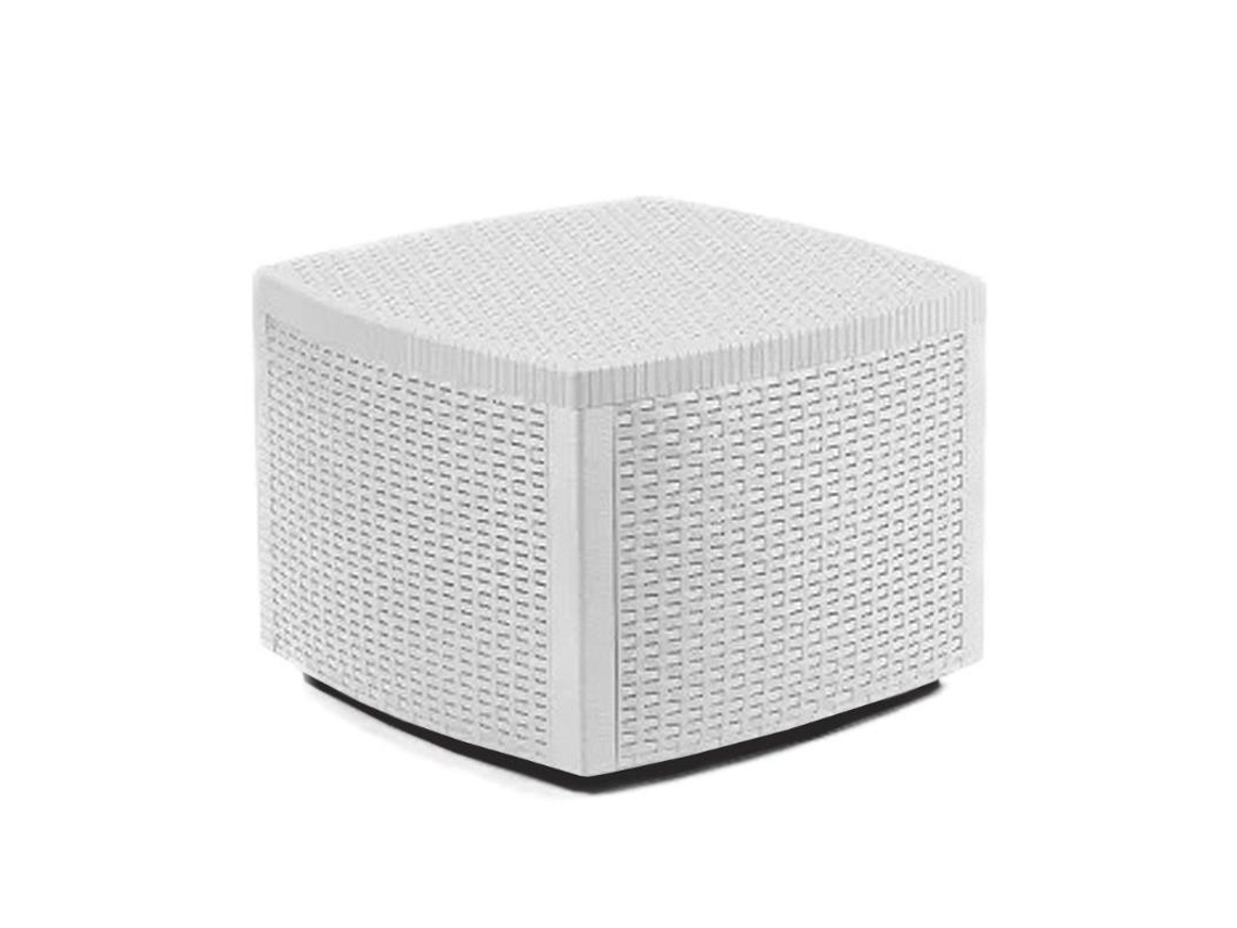 Mesa Baja Naxos 53x53x40 Cm Blanca