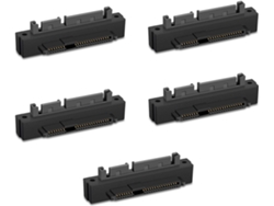 5 Adaptadores Sff-8482 Sas A Macho De 15 Pines Con Cabeza Curva Y Ángulo De 90 Grados