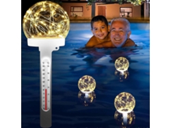 Termómetro flotante para piscina, termómetro solar para piscina, grande y fácil de leer, termómetro para piscina, GOKOCO