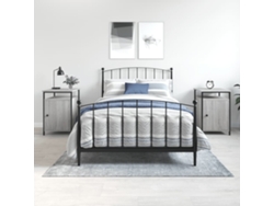 Mesitas de Noche 2 Pzs 40X42X60Cm Deriv. Madera Gris Sonoma