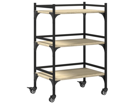 Carrito de cocina madera ingeniería roble Sonoma VIDAXL ( 50x35x75,5 cm)