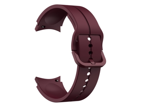 Correa de Silicona con hebilla para Samsung Galaxy Watch 4 40mm/44mm/Watch 4 Classic 42mm/46mm/Watch 5 40mm/44mm - vino tinto