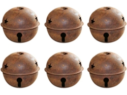 Rebe-24 Campanas Decorativas Navideñas 30mm Oxidadas Para Manualidades Navideñas Y Decoración Rústica