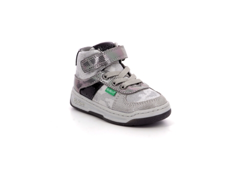 Zapatillas de Bebé Niña KICKERS Kickalien Piel Plateado (24)