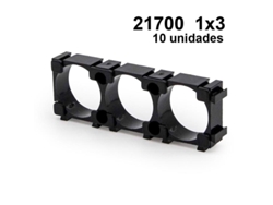 Soporte Baterías 21700 1x3 - 10 Uds