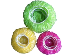 60 Fundas Plásticas Impermeables Para Platos Y Frutas Protección Antipolvo Y Frescura Alimentos