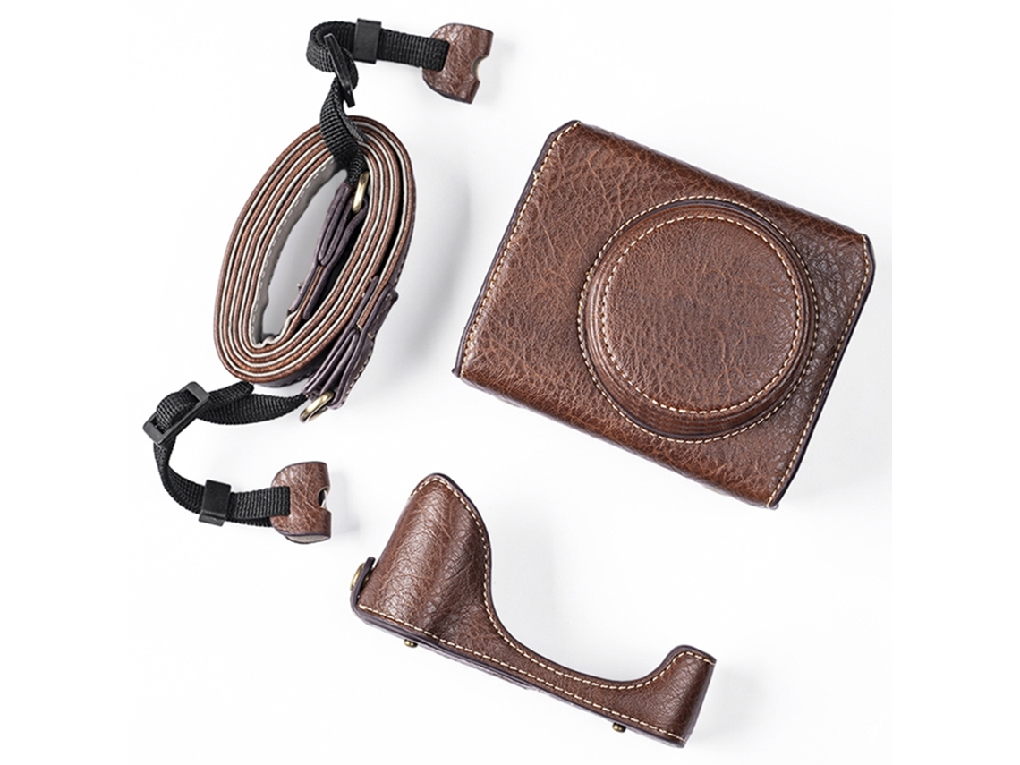 Cubre Cámara Canon G7x3 Funda De Cuero Pu Con Correa Removable Compatible Con G7x2/g7x3 Accesorios De Cámara Digital