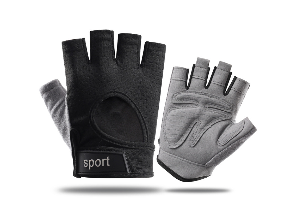 Guantes De Ciclismo De Medio Dedo, Transpirables, Resistentes Al Desgaste Y Antideslizantes, Color Negro/xl. Digitallab