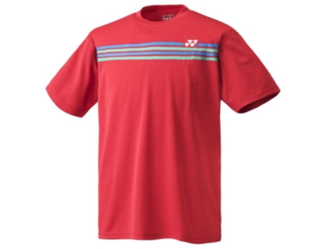 Camiseta de Hombre YONEX Crew Neck Tenis Poliéster Rojo (120 cm)