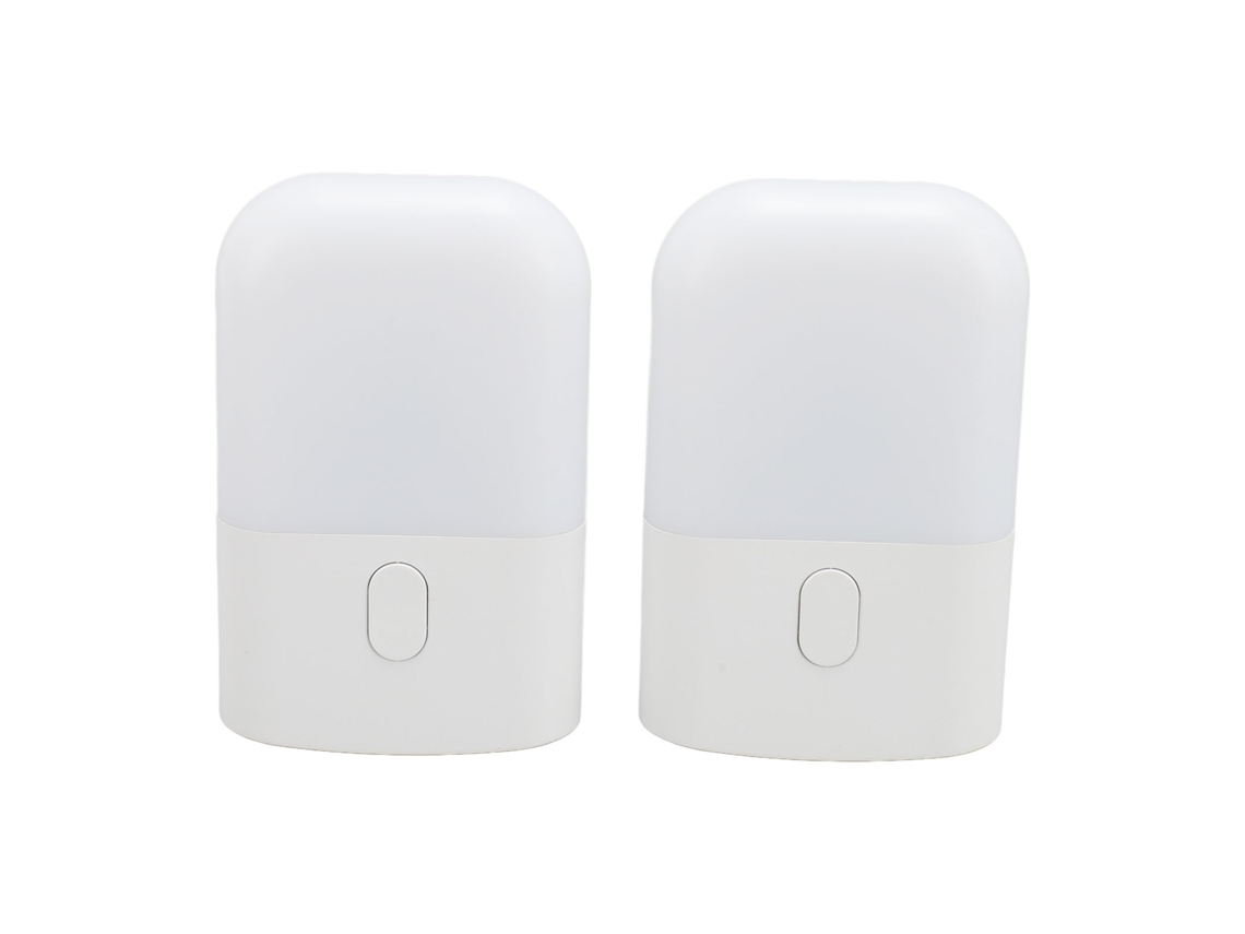 2 Luces Nocturnas Led Con Sensor Automático, 3 Niveles De Brillo, Luz Blanca Cálida De 2700 K, Enchufe Británico De 220-240 V.