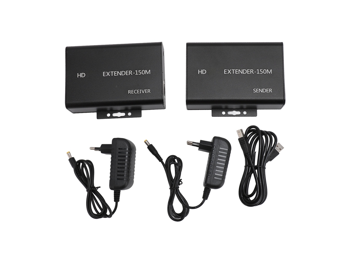 Extensor Kvm Hd De 150 M Con Interfaz Multimedia A Rj45 Cat5e/6, 1080p, 60 Hz, Usb, Enchufe Europeo.
