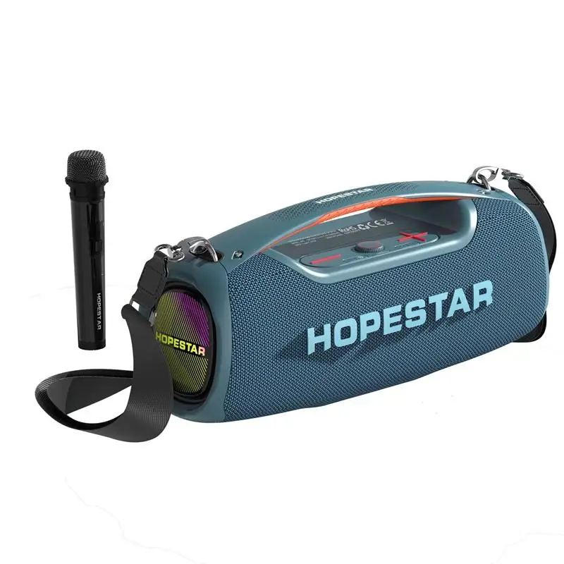 Altavoz Bluetooth (azul), 100 W, 15000 Mah, Con Micrófono, Altavoz Para Karaoke.
