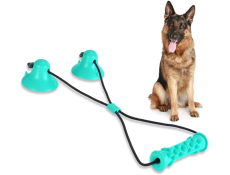Juguete para masticar perros, juguete con ventosa para morder molar, juguete para la dentición de cachorros, juguetes para tirar, masticar y filtra...