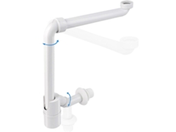 Trampa De Desagüe Ahorradora De Espacio Para Baño Con Sifón Ajustable, Antiolor Y Filtro De Pelo 4 Pulgadas