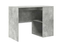 Escritorio gris | Escritorio de escritura de 102 x 50 x 75 cm, madera tratada.