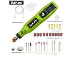 (Verde 2) Mini taladro recargable por USB, herramienta rotativa, mini pulidora