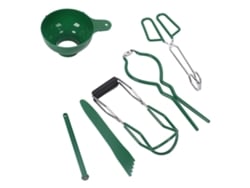 Embudo de boca ancha, asas cómodas y antideslizantes para entusiastas de la cocina, manejo seguro de frascos calientes, ingredientes fáciles de verter.