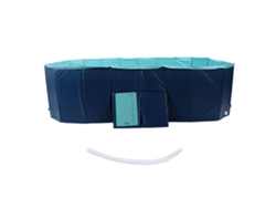 Piscina plegable no inflable, gruesa y resistente al desgaste, portátil, para exteriores, para niños y perros, 2,1 m/6,9 pies