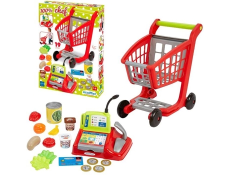Juguetes de Fantasía SMOBY Mi Primera Caja Registradora con Carrito (Edad Minima: 2)