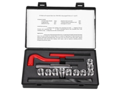 Kit De Reparación De Roscas De Acero Inoxidable Con Broca Helicoidal, Llave Inglesa E Inserto Roscado Para Rosca De Automóvil M14x2, 15 Piezas.