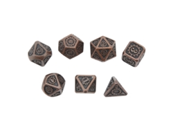 7pcs Dados Poliédricos De Metal Para Rpg E Jogos De Tabuleiro - Design Elegante E Durável Type 2