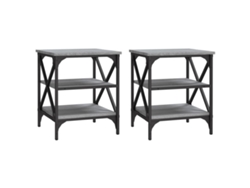 Maison Exclusive - Mesas Auxiliares 2 Uds Madera Gris Sonoma 40x42x50 Cm