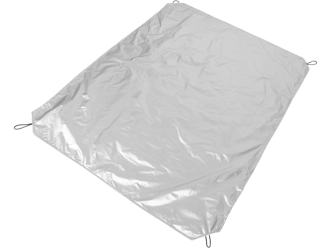Capa Impermeável Para Teto De Carro, 1,9 X 1,45 M, Em Tecido Prateado Resistente.