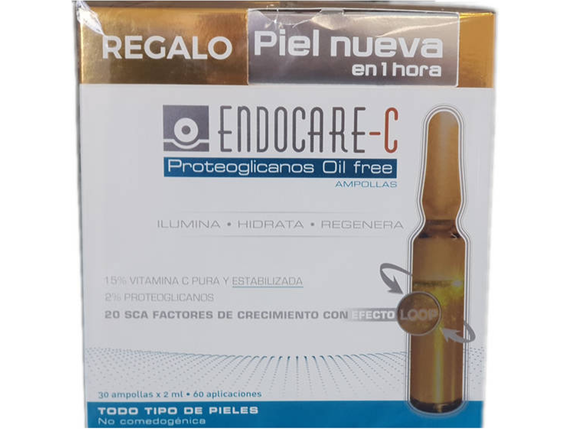 Ampolas ENDOCARE C Proteoglicanos Oil Free Set 4 Un (30 x 2 ml)