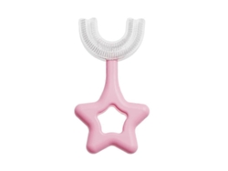 Cepillo de dientes en forma de U para niños, bebés y niños pequeños, con cabezal de silicona suave apta para uso alimentario, ideal para GOKOCO.