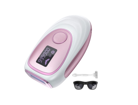 Sistema de depilación Ipl 999.000 flashes Función de enfriamiento por hielo Depiladora láser indolora permanente 5 energía Rosa BISBISOUS
