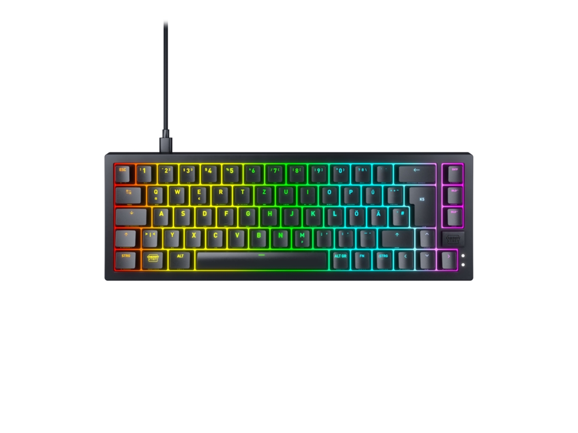 Teclado Xtrfy K5v2 RGB Compact Gaming MX2A Rojo De Negro Cereza