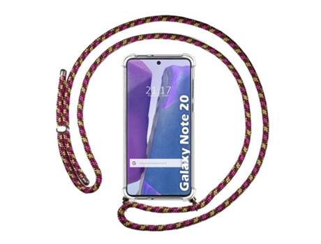 Carcasa Samsung Galaxy Note 20 TUMUNDOSMARTPHONE Colgante Rosa