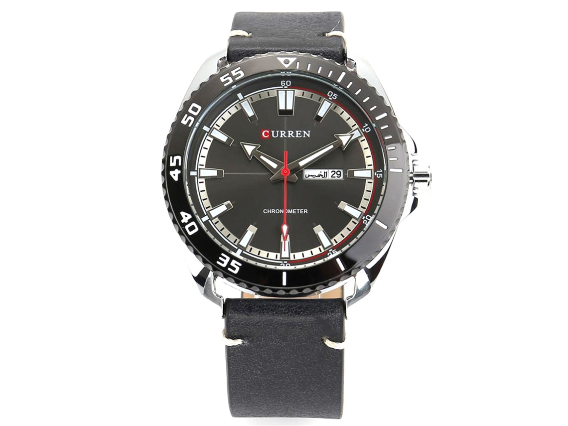 Reloj De Pulsera Unisex De Cuarzo Con Esfera Redonda, Estilo Casual Y Elegante, Color Café.