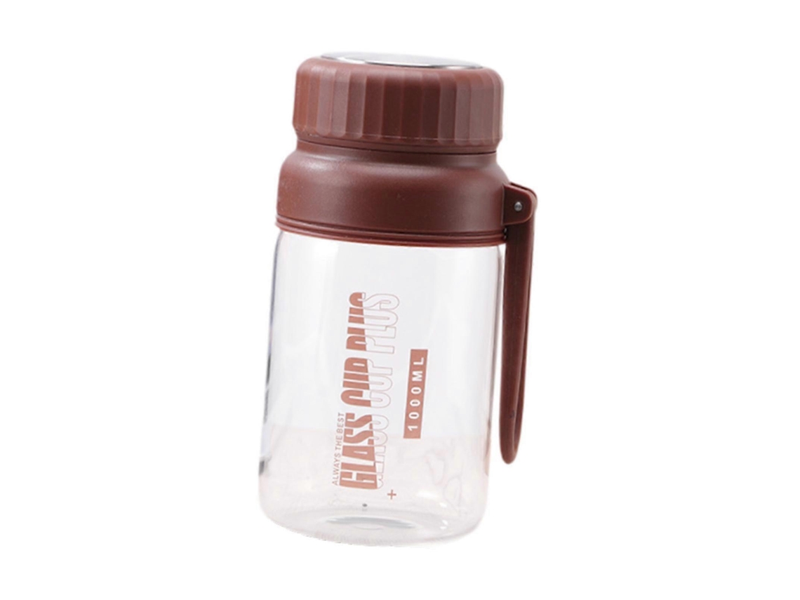 Botella De Agua De Vidrio, Botella Deportiva Para Viajes, Actividades Al Aire Libre, Ciclismo, Negra Rosewell