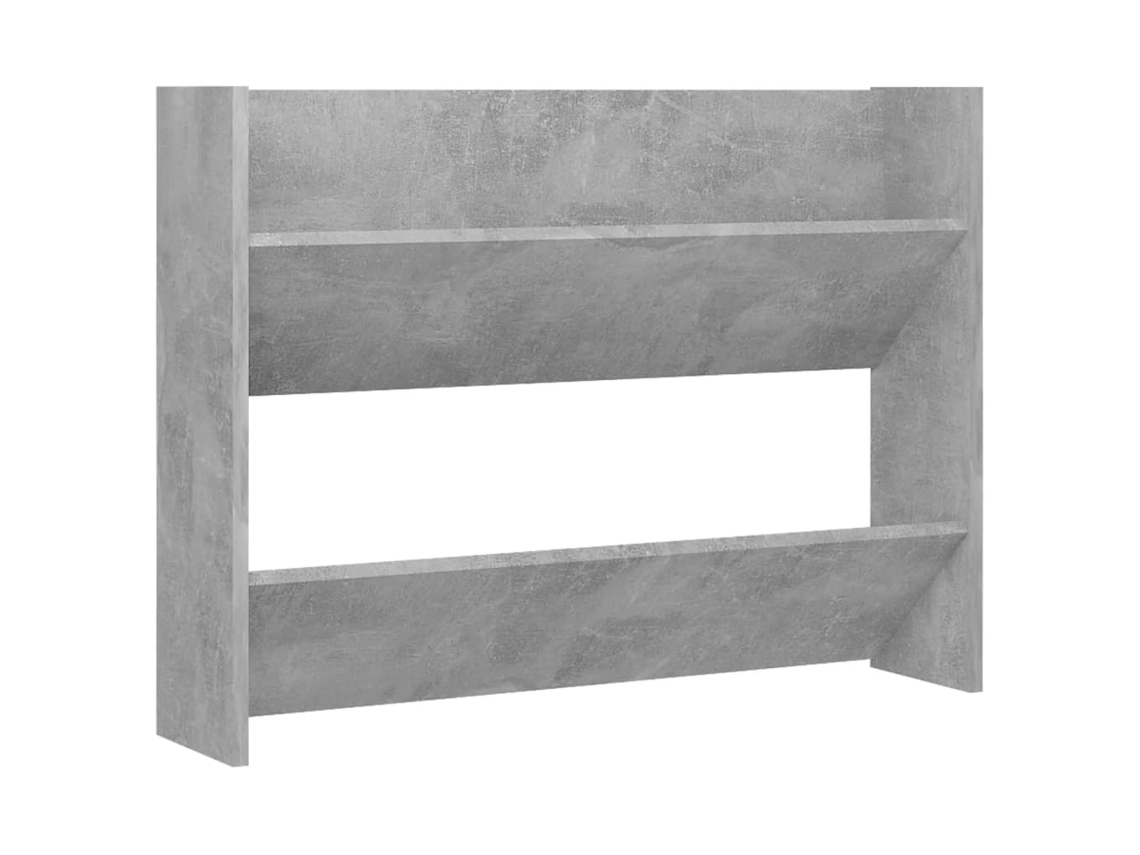 Zapatero de pared en Derivados de Madera Gris Cemento (80x18x60 cm) MAISON EXCLUSIVE