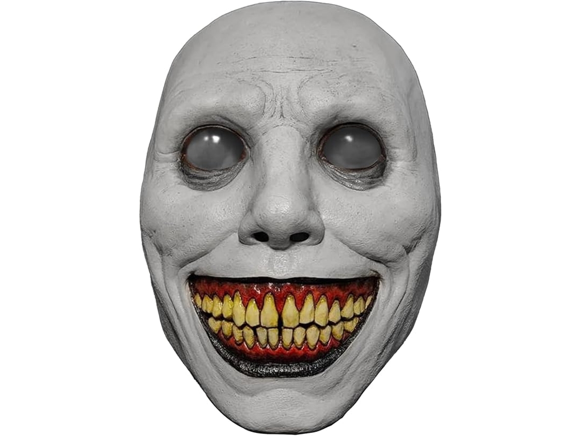 Máscara de látex natural para Halloween con ojos, ideal para adultos en juegos de rol de Halloween.