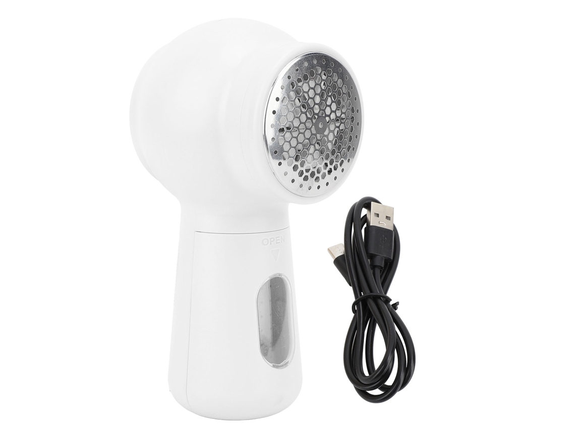 Quitapelusas Eléctrico Recargable Con Pantalla Digital Y Cuchilla Afilada, 1200 Mah, Blanco