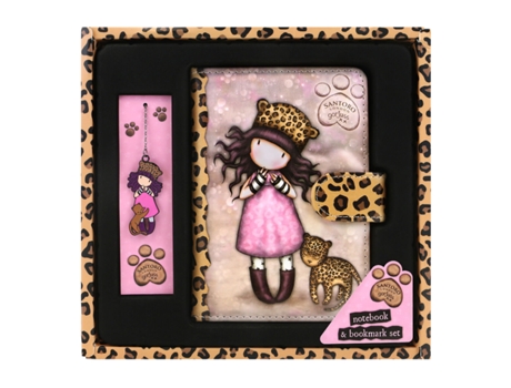 Set de Papelería Gorjuss Purrrrrfect love Leopardo