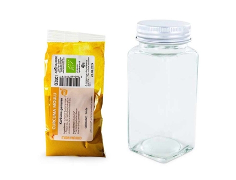 Bote de especias + cúrcuma molida 40 g