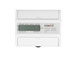 Medidor De Energía Trifásico De 4 Hilos Con Pantalla Lcd Para Montaje En Carril Din: Voltaje, Corriente, Potencia - 3x220v/380v
