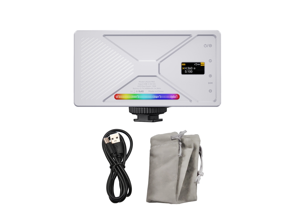 Luz de vídeo RGB para conferencias, luz de vídeo LED para cámara y fotografía, luz para conferencias