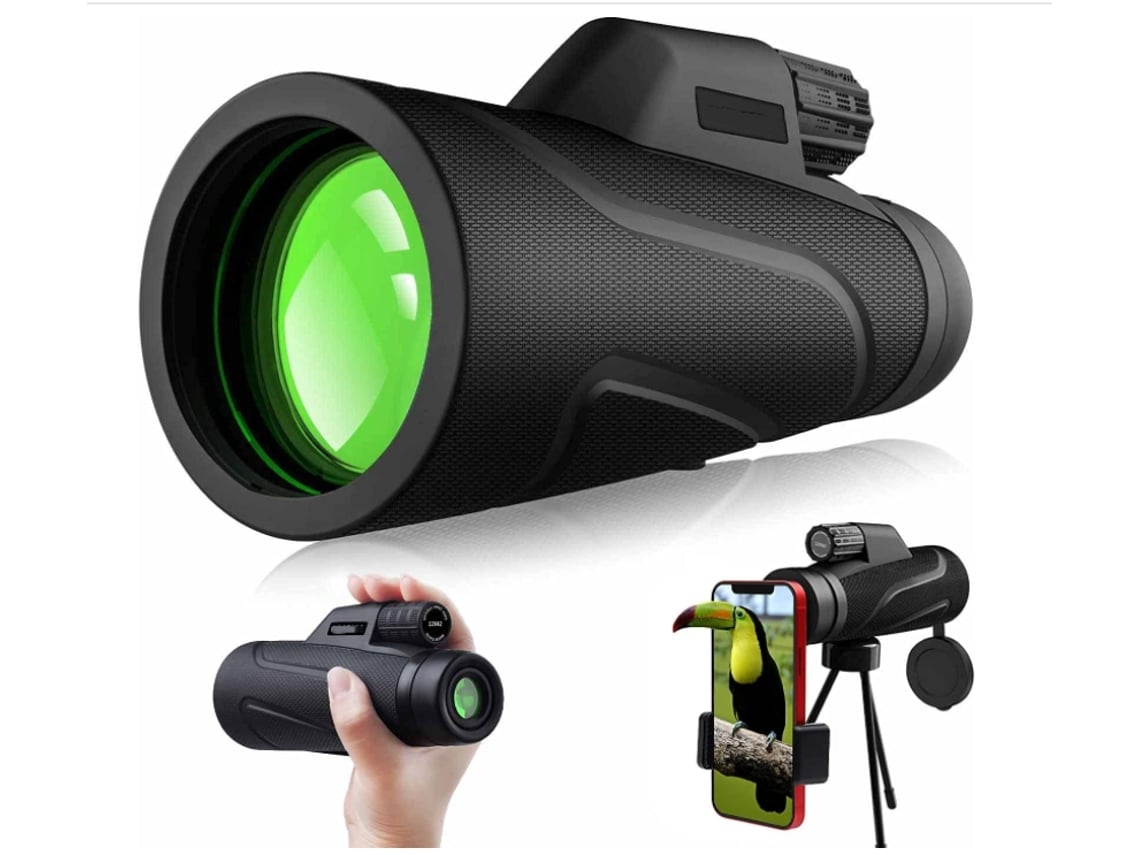 Prismáticos ENKERS Gafas de visión nocturna 1080P Full HD Infrarrojo IR Alcance de visión nocturna digital Soporte Tarjeta TF 128Gb Negro-Negro