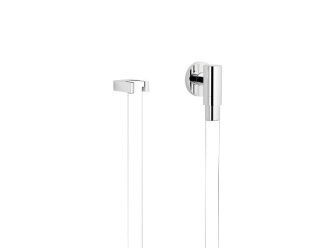 DORNBRACHT Performing WaterTube Kneipp codo de conexión a la pared con soporte para manguera, con roseta simple, 27820979, Color: cromado