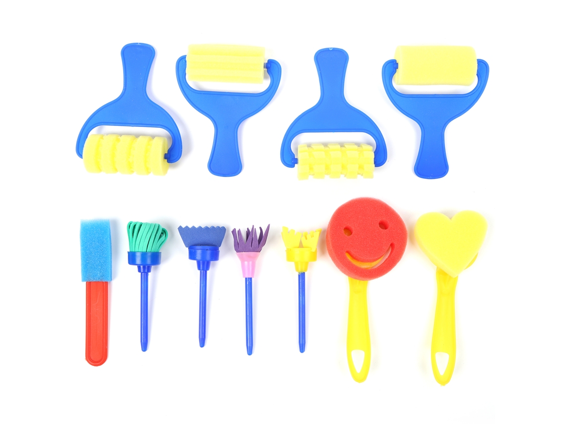 Juego De 47 Pinceles De Esponja Con Letras Del Abecedario Para Pintura Artística Infantil Diy.