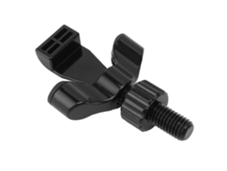 Candado de seguridad portátil ajustable, acero inoxidable, negro.