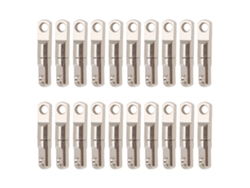 Danu26-20pcs Conjunto De Rotulas De Barril Para Pesca Duraderas Con Manejo Fácil Reduce Resistencia Al Agua 4mm