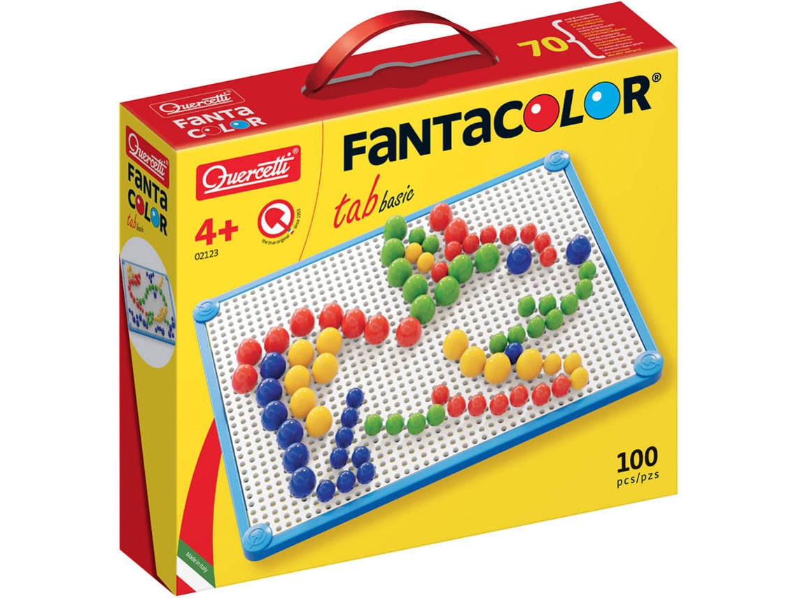 Juego Educativo QUERCETTI Pegs Fantacolor Basico 15 mm 100 pz